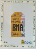 Nashville Retro Travel Tag